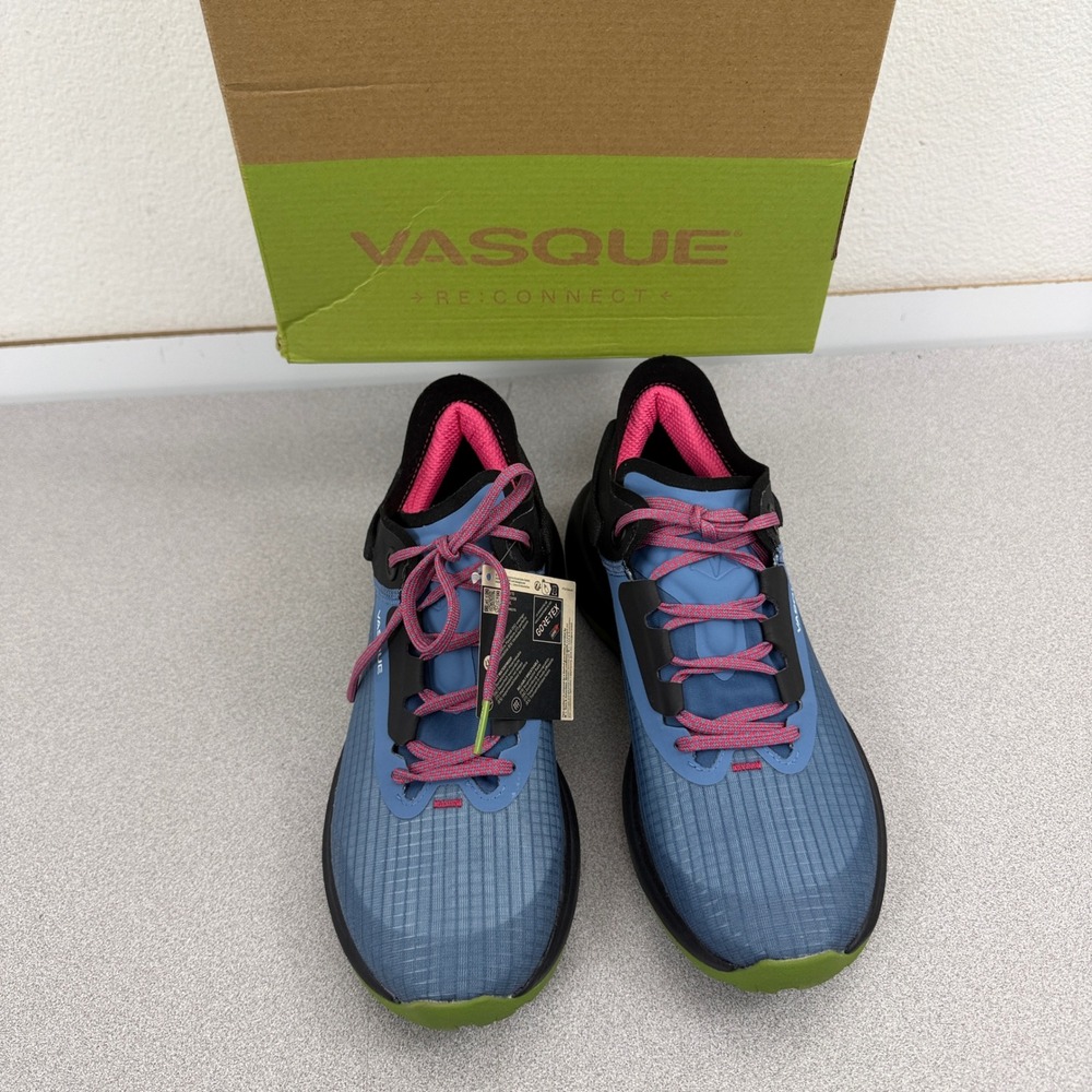 Vasque Hiking Shoe Womens 8.5 Blue 7623 NOW Re-Connect Waterproof Trail